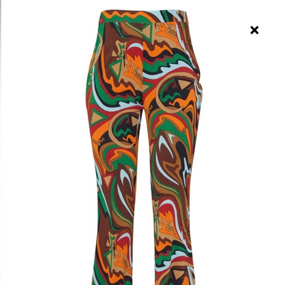 NWOT Abstract Color Pants - Picture 4 of 5